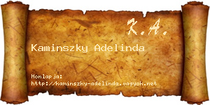 Kaminszky Adelinda névjegykártya
